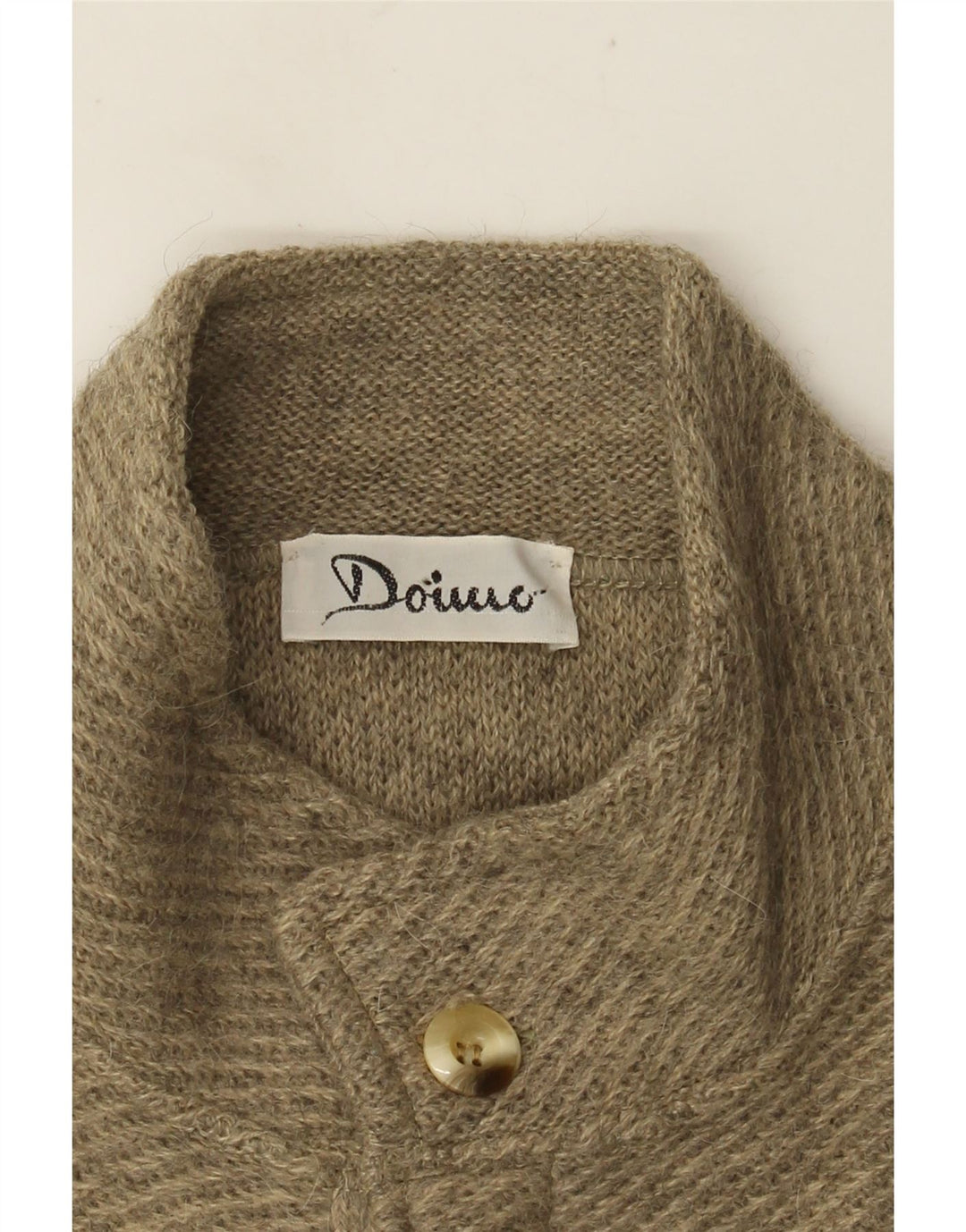 Pulover cardigan pentru bărbați VINTAGE Bej mediu
