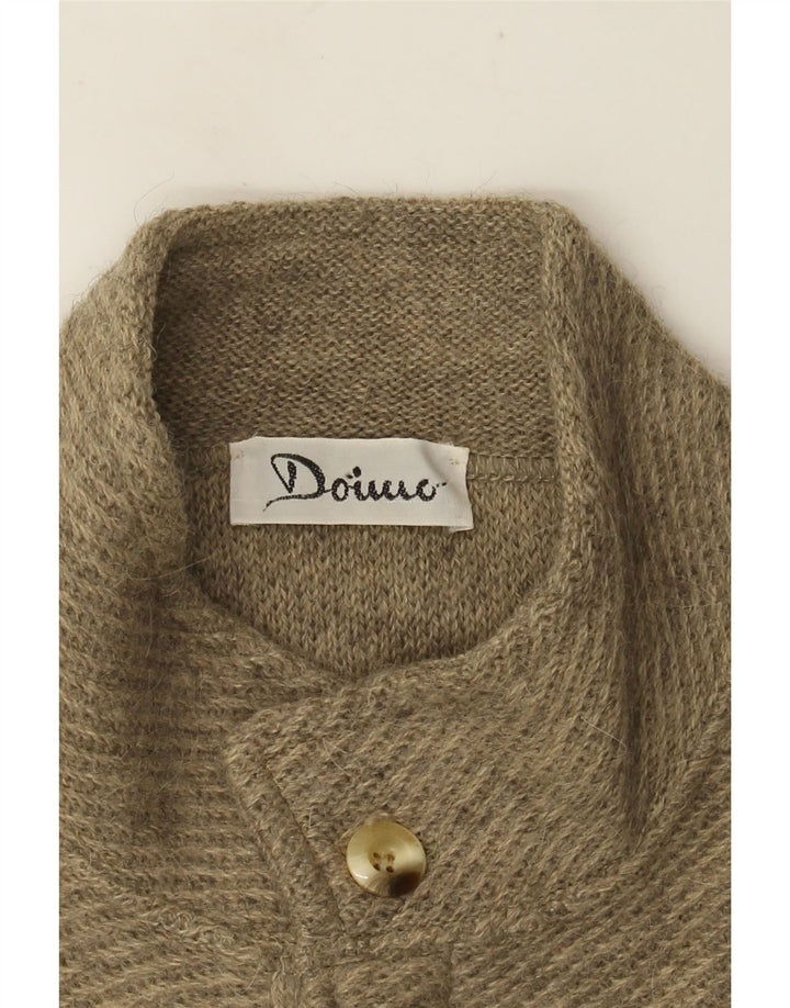 Pulover cardigan pentru bărbați VINTAGE Bej mediu