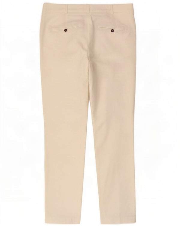 Pantaloni chino pentru femei Slim Fit Zara EU 36 XS L26 L26 Bumbac alb
