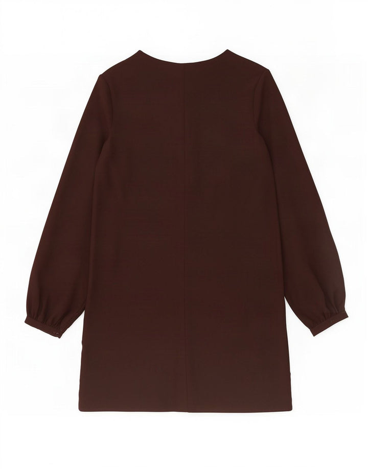 Rochie schimbătoare cu mânecă lungă pentru femei Zara UK 14 Medium Black