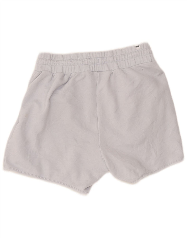 Pantaloni scurti sport Puma pentru femei UK 12, bumbac albastru mediu