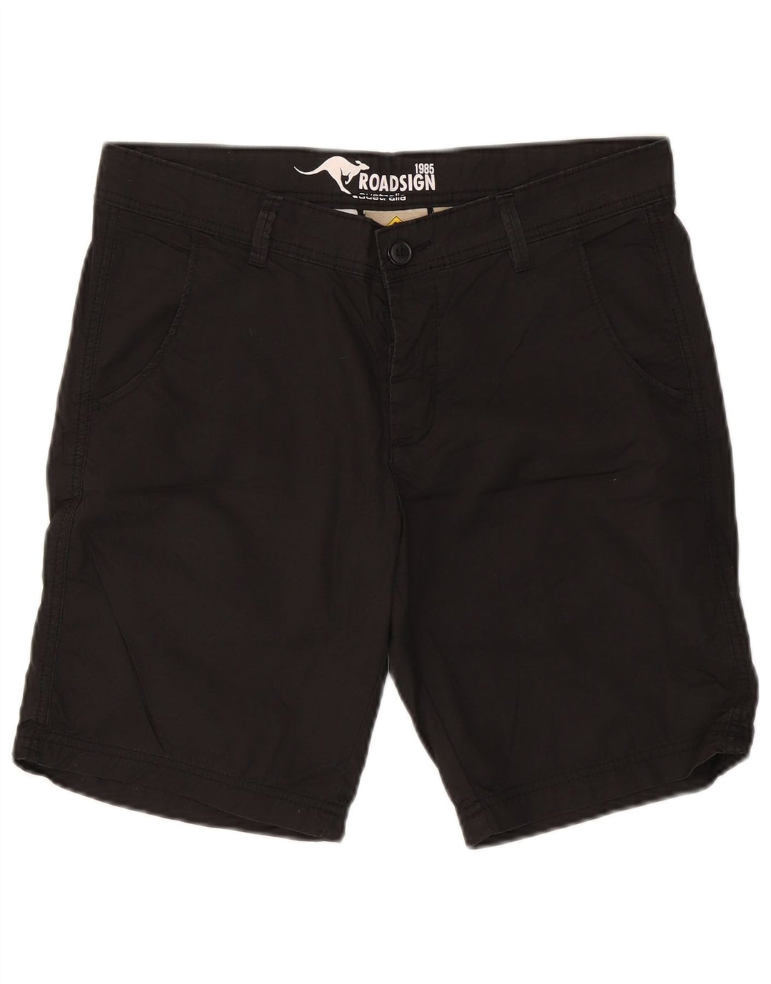 Pantaloni scurți chino pentru bărbați Roadsign Australia W32, bumbac mediu negru