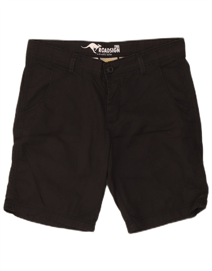 Pantaloni scurți chino pentru bărbați Roadsign Australia W32, bumbac mediu negru