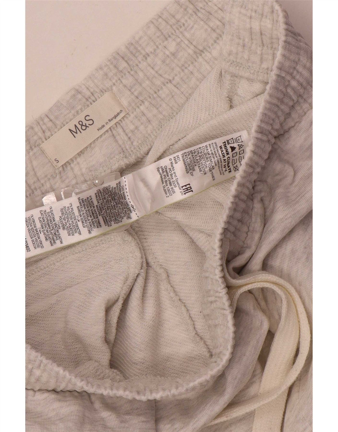 Pantaloni de trening pentru bărbați Marks & Spencer, bumbac cu pete mici, gri