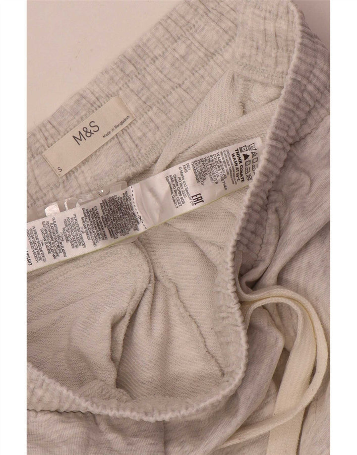 Pantaloni de trening pentru bărbați Marks & Spencer, bumbac cu pete mici, gri