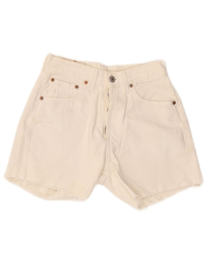 Pantaloni scurti Levi's 501 Denim W27 Small White