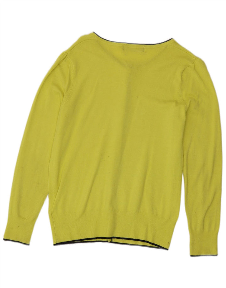 Pulover cardigan pentru femei Marks & Spencer UK 10 Small Yellow Viscose