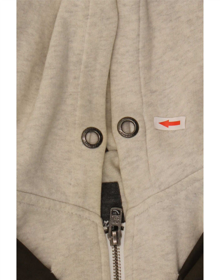 Jachetă bomber cu glugă Superdry pentru femei UK 14 Medium Khaki Colorblock Bumbac