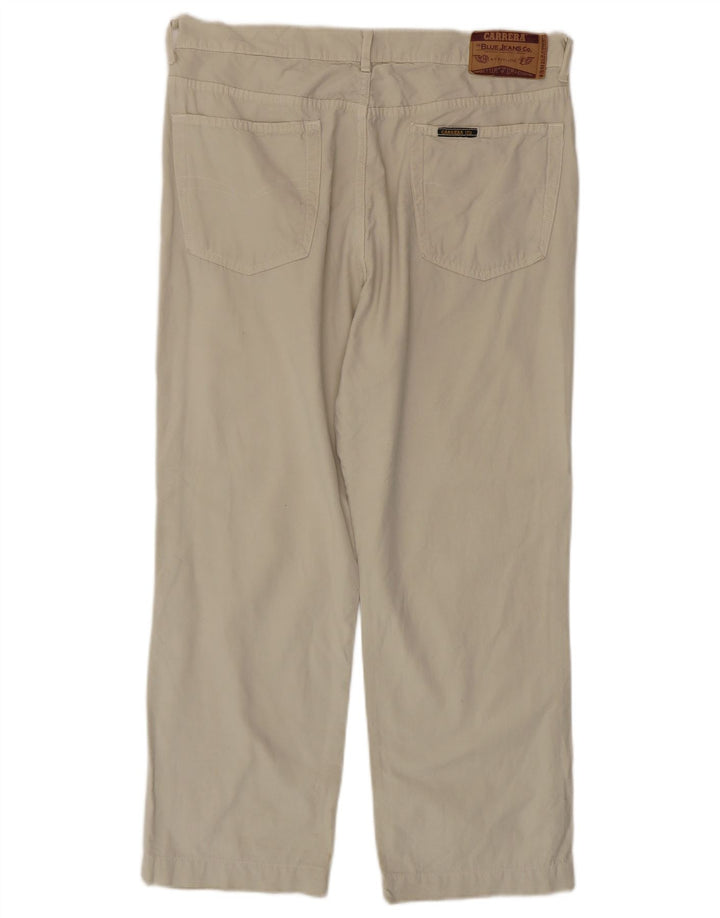 Pantaloni casual drepti pentru bărbați Carrera W38 L26 bumbac verde