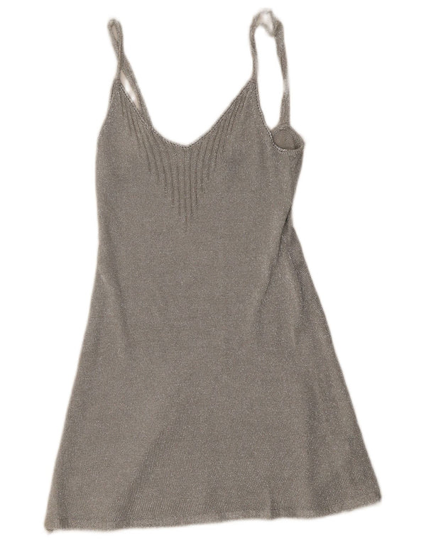 Rochie Topshop pentru femei UK 8 Small Silver Viscose