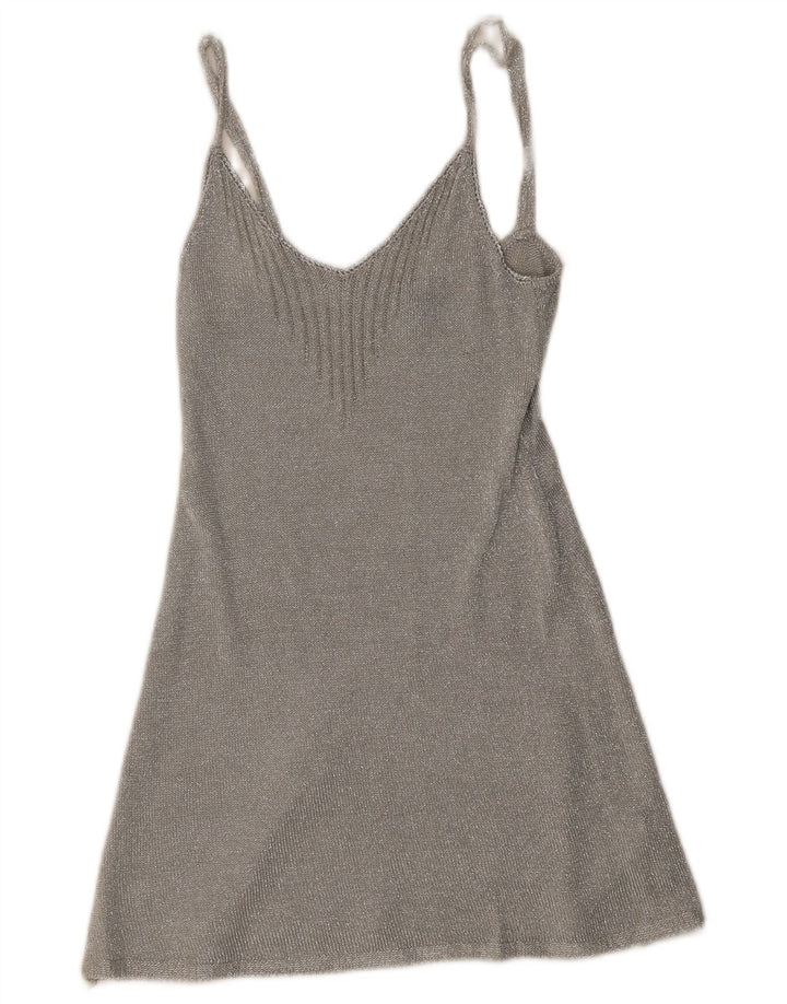 Rochie Topshop pentru femei UK 8 Small Silver Viscose