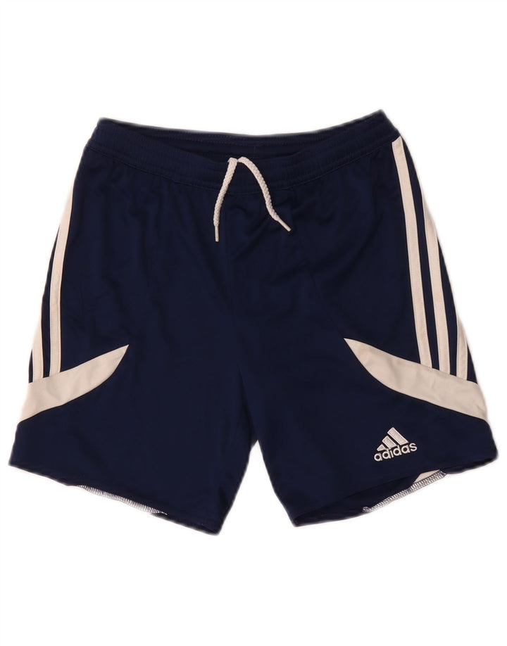 Pantaloni scurți sport pentru băieți Adidas 9-10 ani, mediu, bleumarin, poliester color bloc
