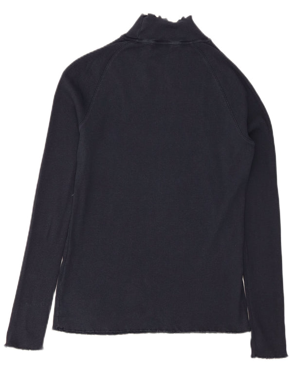 TOMMY HILFIGER Top pentru femei cu mânecă lungă UK 12 Medium Bleumarin