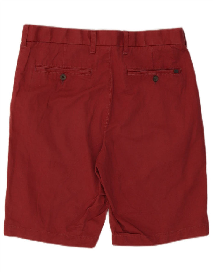 Pantaloni scurți chino pentru bărbați Marks & Spencer W30, bumbac mediu burgundy