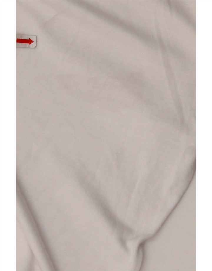 Tricou cu grafic crop NEW BALANCE Top UK 10 Bumbac alb mic