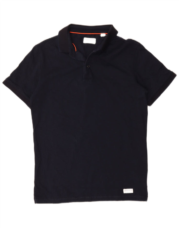 Tricou polo pentru bărbați Superdry, bumbac bleumarin mediu