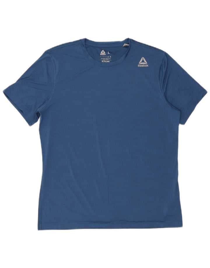 Tricou Reebok pentru bărbați Top mare, albastru, poliester