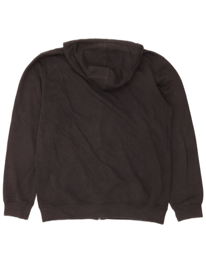 ADIDAS Mens Zip Hoodie Sweater Medium Black