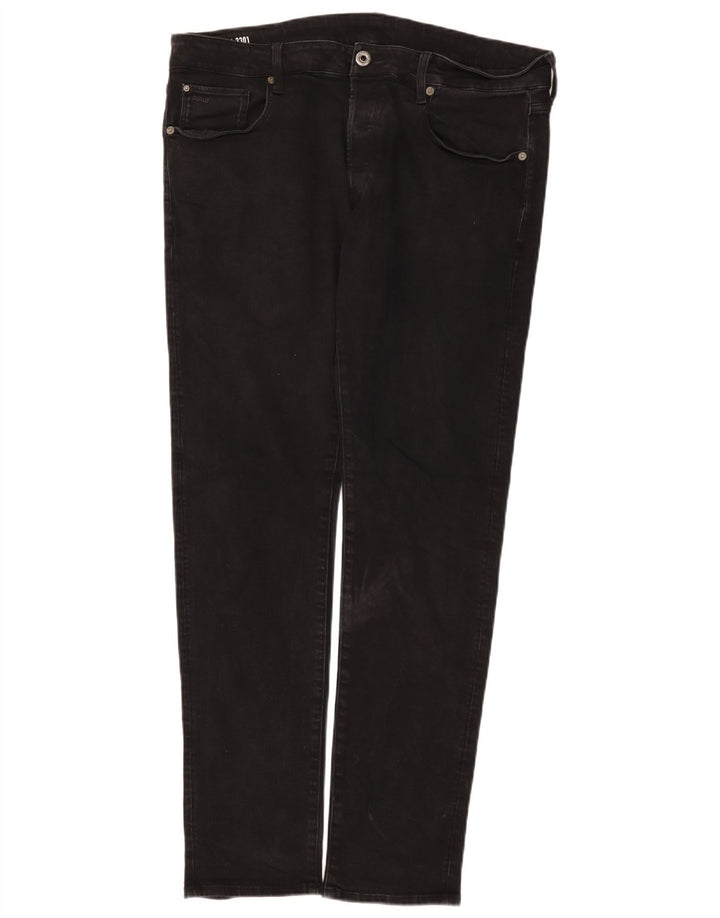Blugi G-Star 3301 Slim pentru bărbați W38 L34 bumbac negru