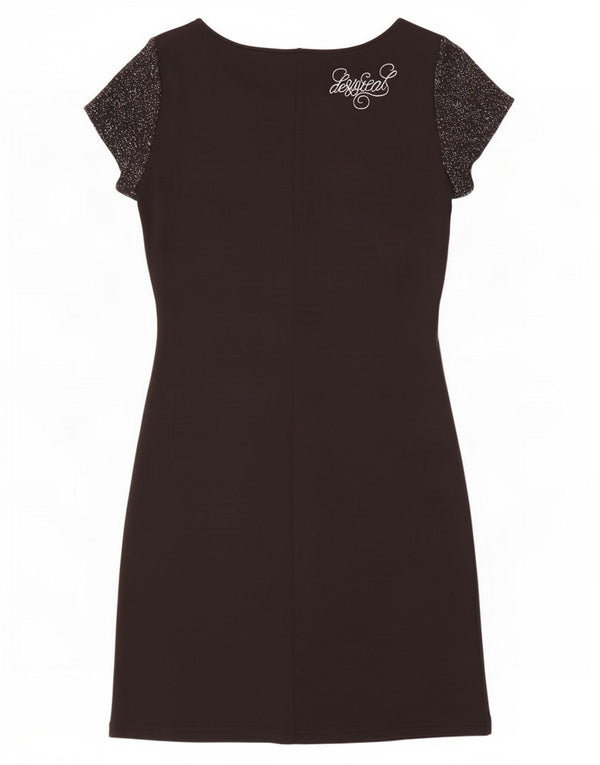Rochie cu teacă cu grafică Desigual pentru femei UK 10, cu imprimeu animal mic, negru