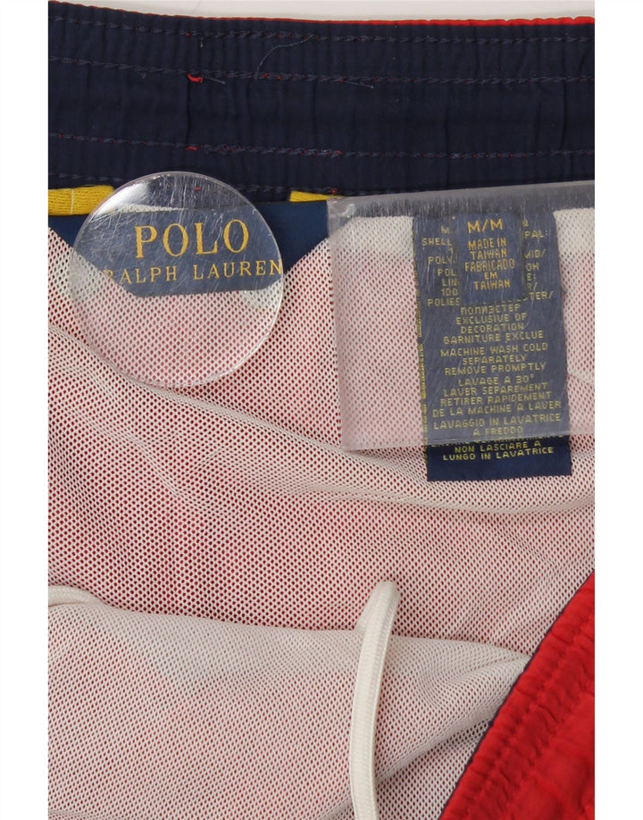 POLO RALPH LAUREN Pantaloni scurți de baie pentru bărbați, nailon roșu mediu