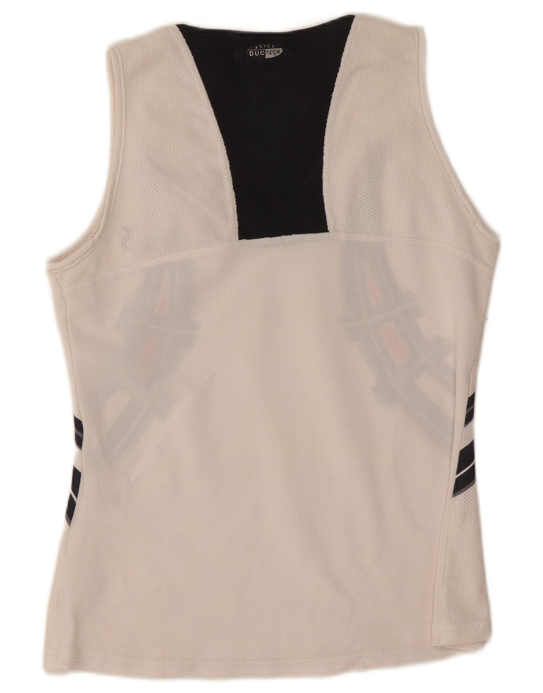 Asics Womens Graphic Vest Top UK 10 Small Poliester alb