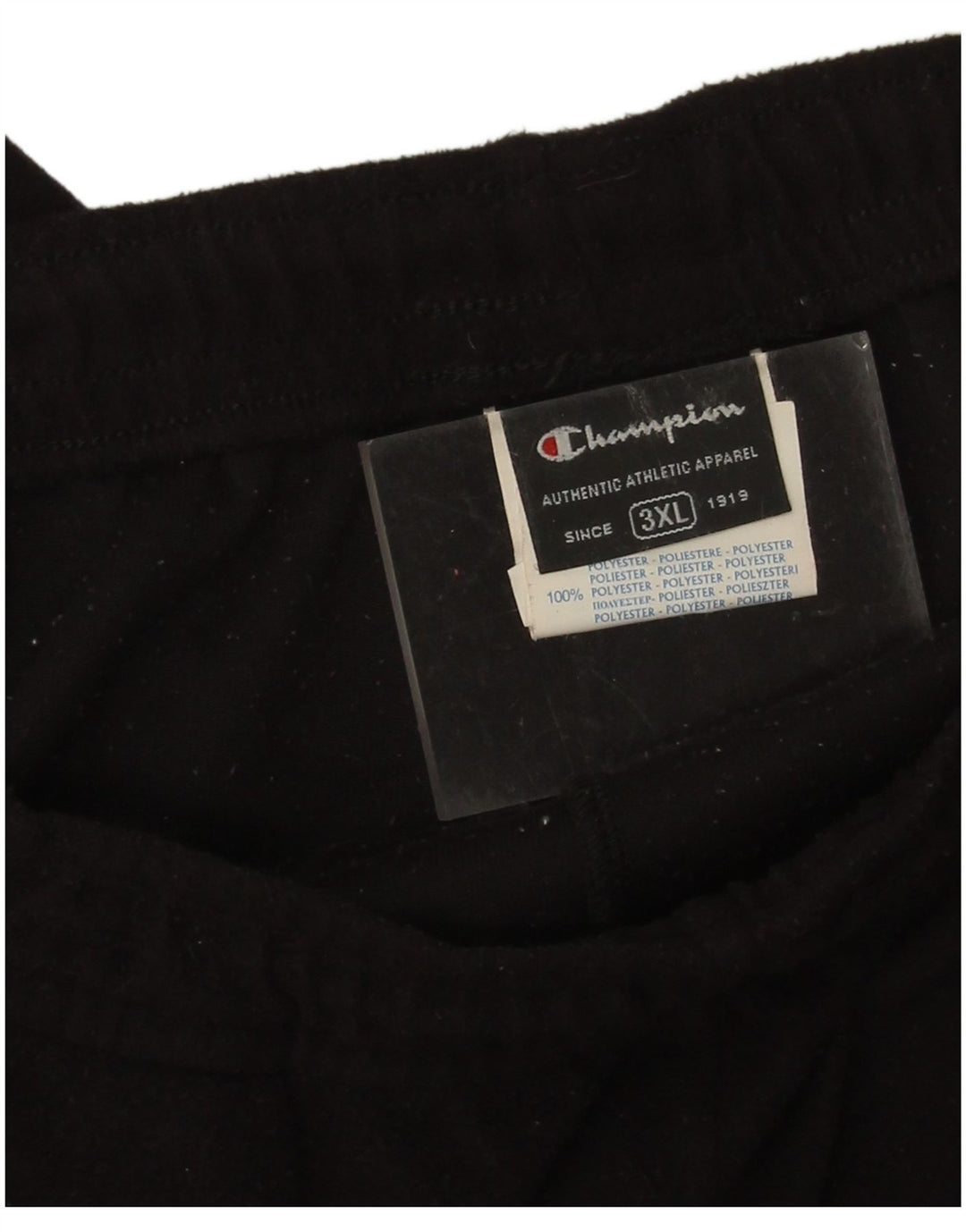 Pantaloni de trening din lână Champion pentru bărbați, poliester negru 3XL