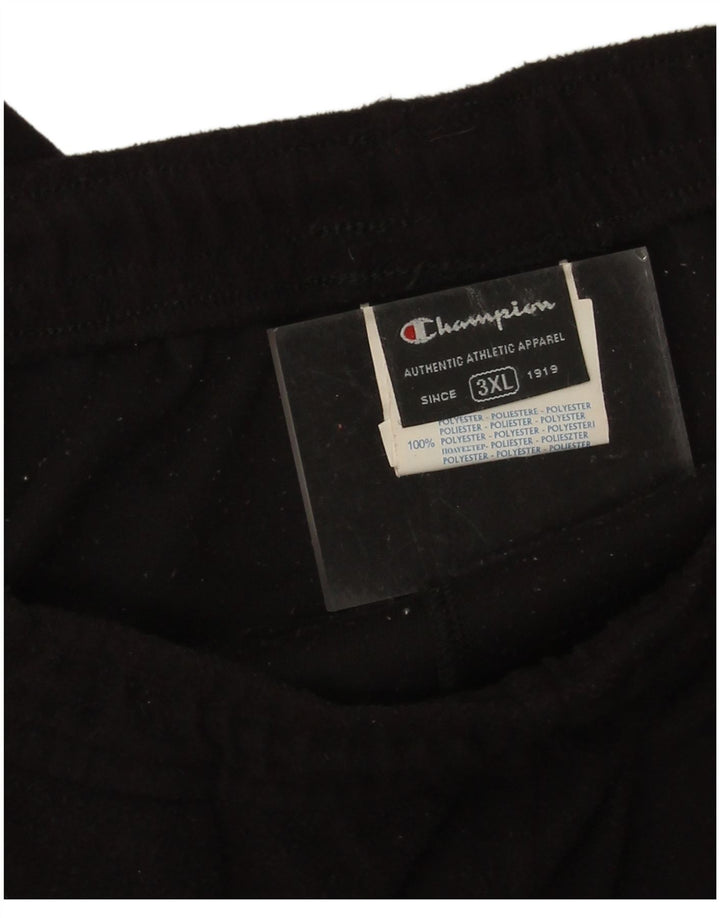 Pantaloni de trening din lână Champion pentru bărbați, poliester negru 3XL