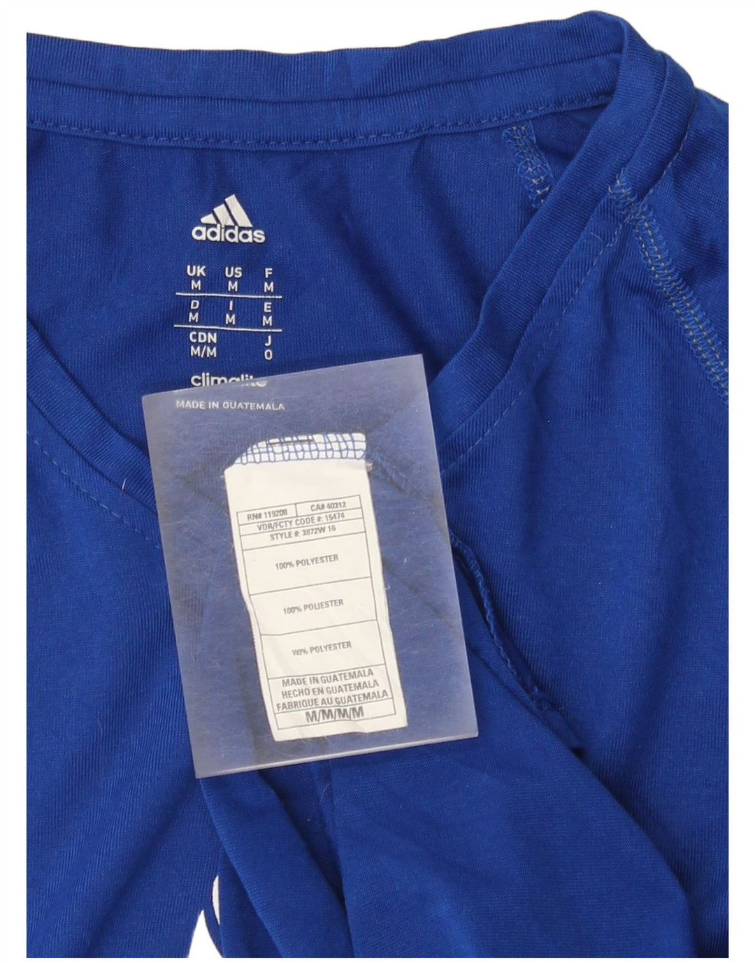 Adidas Climalite Graphic Top cu mânecă lungă pentru băieți 13-14 ani, albastru mediu
