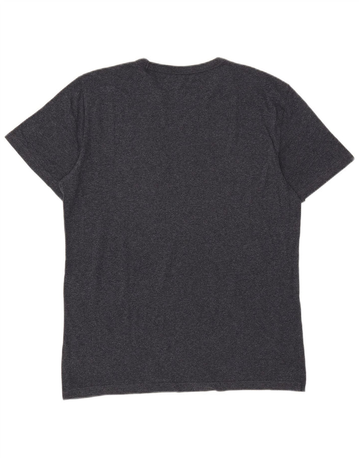 AMERICAN EAGLE Bărbați Coupe Standard Tricou grafic Top Mediu Bleumarin