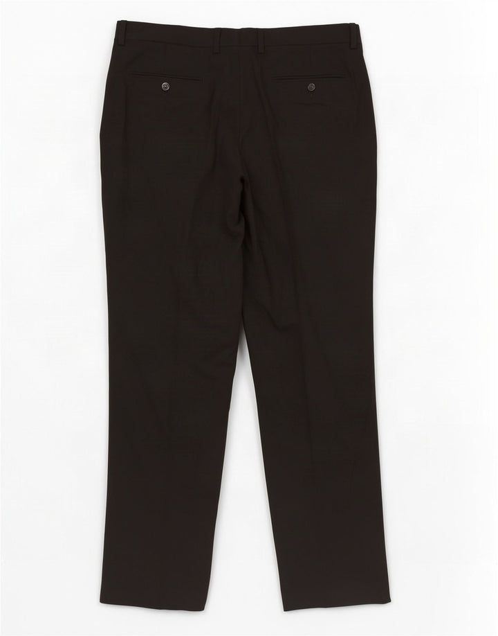 Pantaloni de costum drepți pentru femei Zara EU 40 Mediu L31 L29 Poliester negru