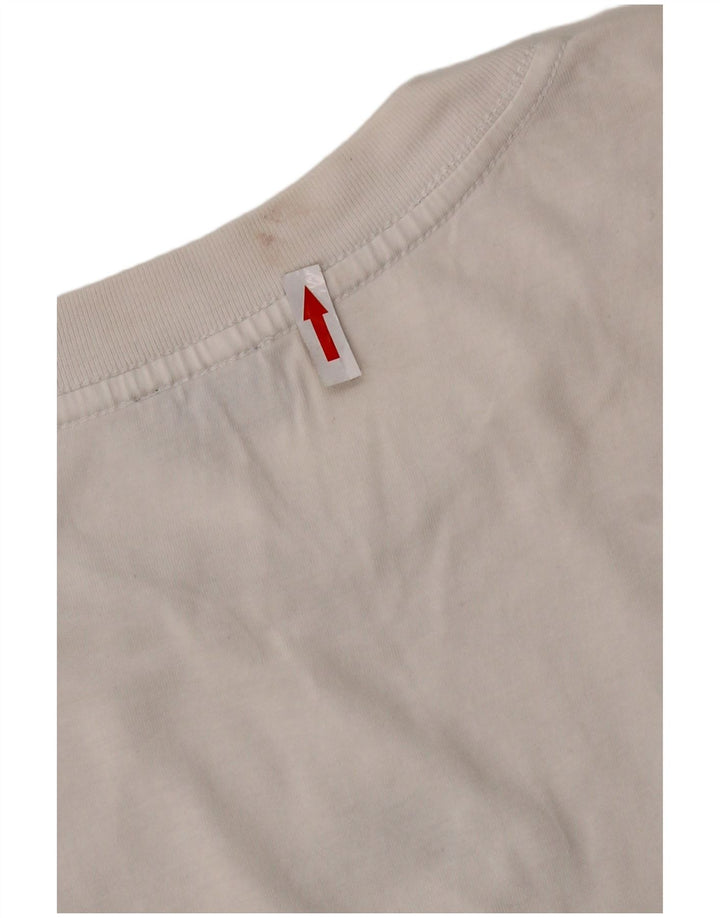 Tricou grafic pentru bărbați DIESEL Top Medium Alb Bumbac
