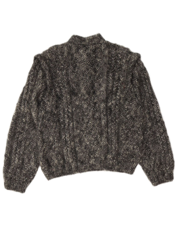 Pulover cardigan pentru femei VINTAGE UK 16 mare gri