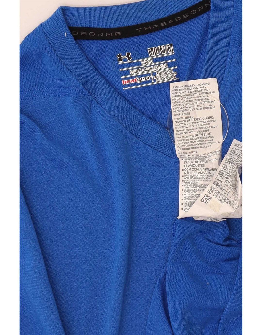 Tricou Under Armour pentru bărbați Heat Gear Top Medium Blue Poliester