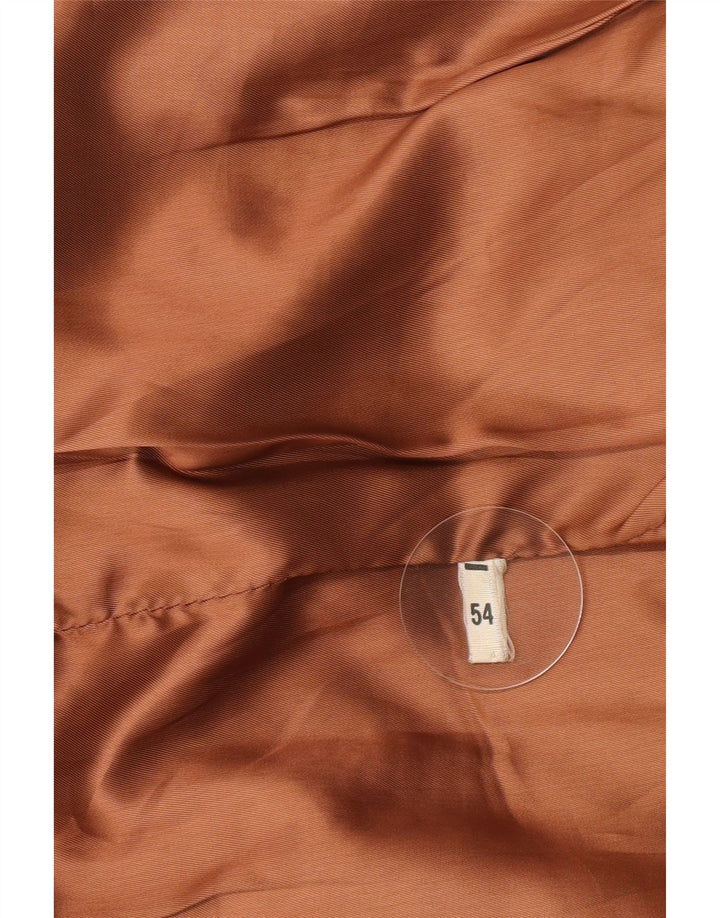 Jachetă de piele vintage pentru bărbați UK 40 mare maro