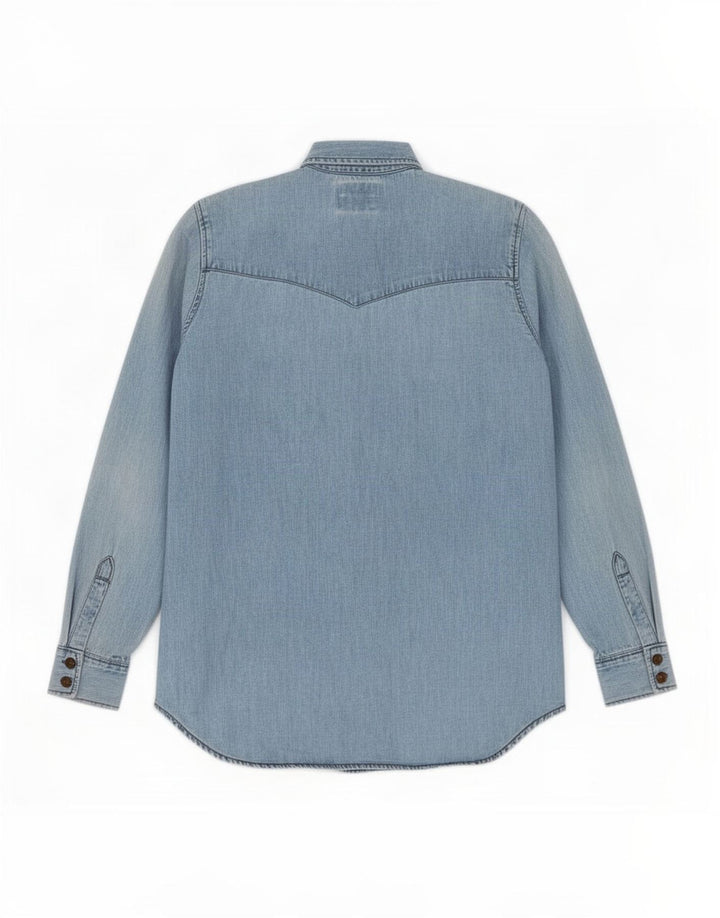 Cămașă Levi's pentru bărbați, bumbac albastru mediu