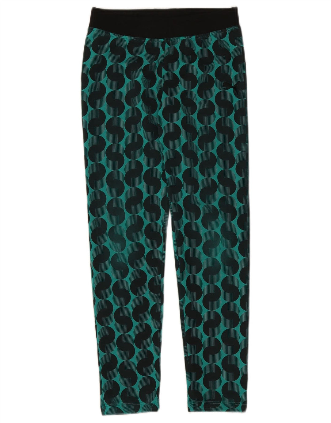 Leggings Fete Puma 9-10 Ani Poliester Geometric Verde Mediu