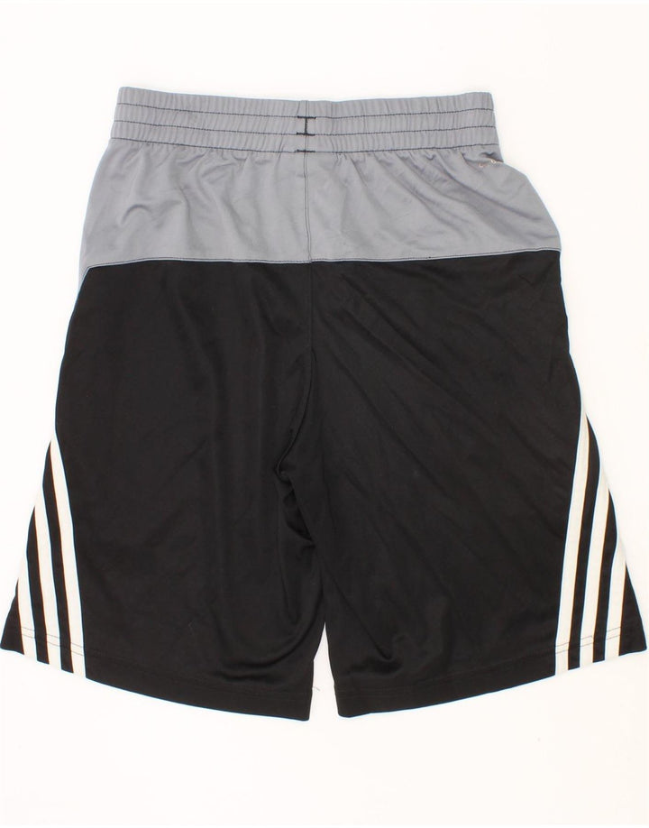 Pantaloni scurți sport ADIDAS pentru băieți 7-8 ani, mici, negru, poliester color bloc