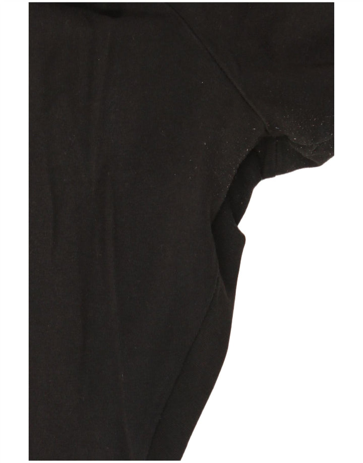 Leggings grafic ADIDAS pentru femei UK 18 XL bumbac negru