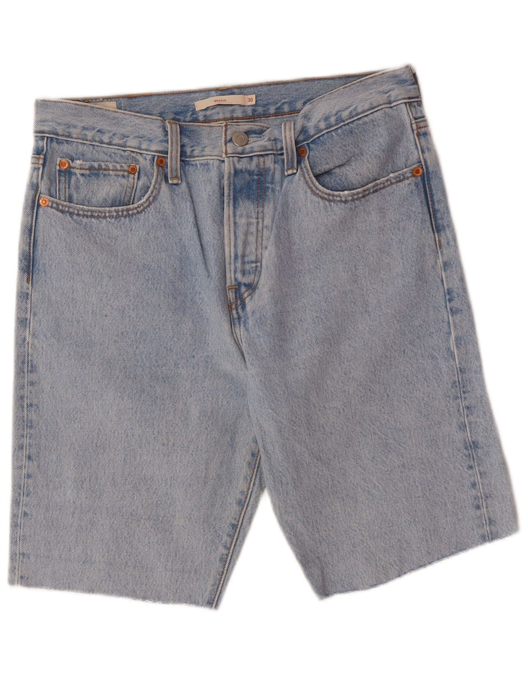 Pantaloni scurți din denim Wedgie LEVI'S W30, bumbac albastru mediu