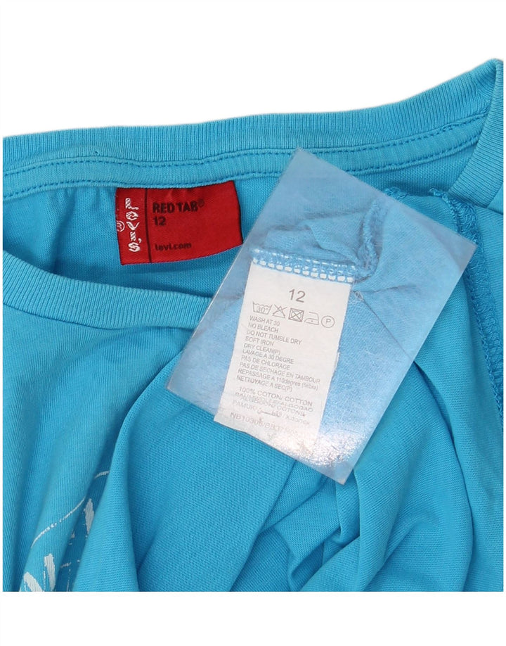 Tricou grafic LEVI'S pentru baieti Top 11-12 ani Bumbac Albastru