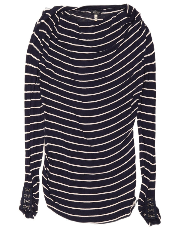 Armani Jeans Rochie tricou pentru femei EU 44 XL Bleumarin cu dungi