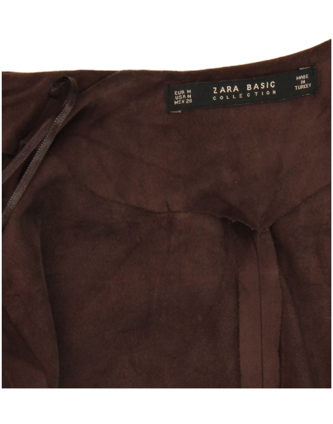 Top cardigan fără mâneci pentru femei Zara UK 12 maro mediu