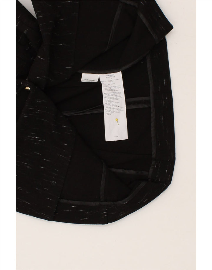 MAX & CO. Womens 1 Button Blazer Jacket UK 10 Small Black Flecked Viscose Vintage Max & Co. and Second-Hand Max & Co. from Messina Hembry 