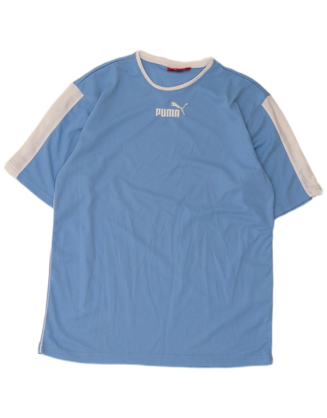 Tricou pentru bărbați Puma Top Medium Blue Colorblock Poliester