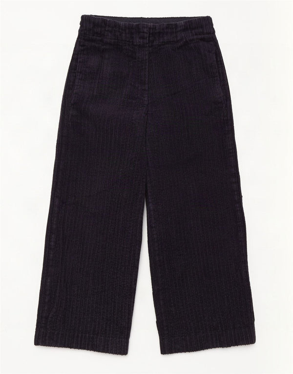 Marks & Spencer Pantaloni largi din velur pentru femei UK 6 XS W24 L22 bleumarin