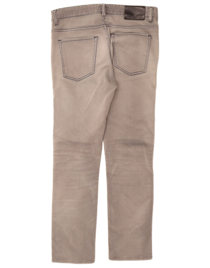 Blugi slim pentru bărbați HUGO BOSS W31 L29 bumbac gri