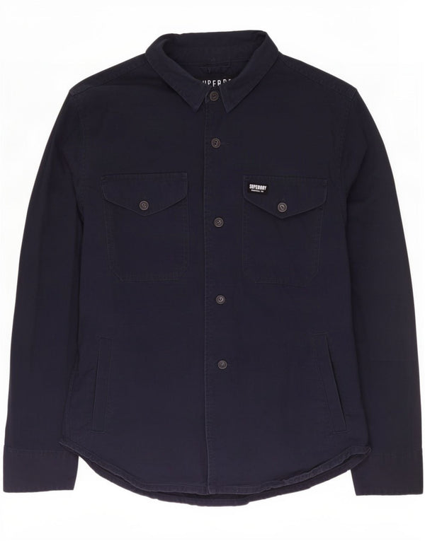 Cămașă pentru bărbați Superdry XL Bumbac bleumarin