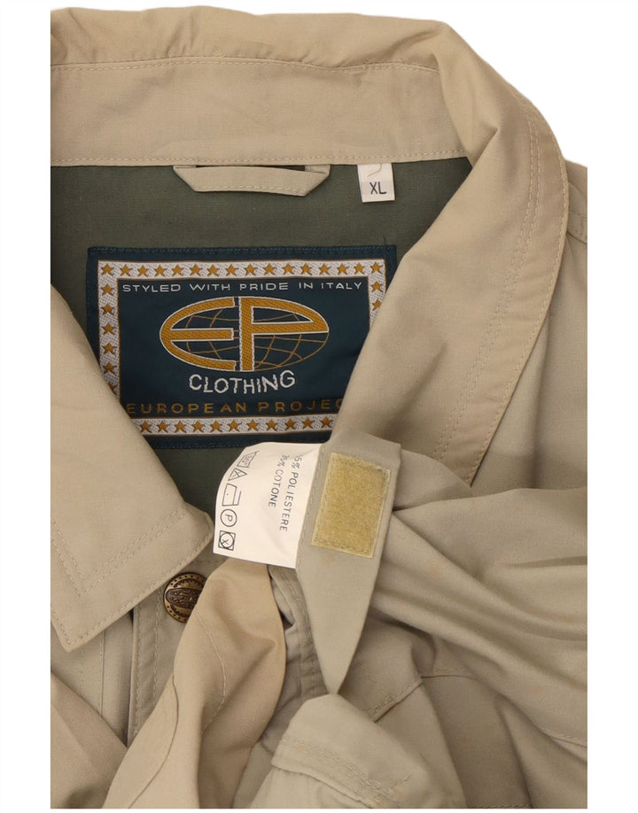 Jachetă vintage pentru bărbați, UK 42 XL, poliester bej