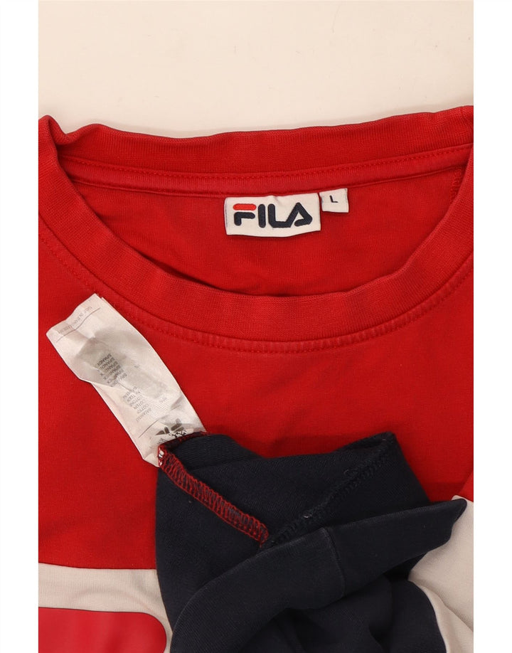 Pulover cu grafic pentru femei Fila UK 16, mare, multicolor
